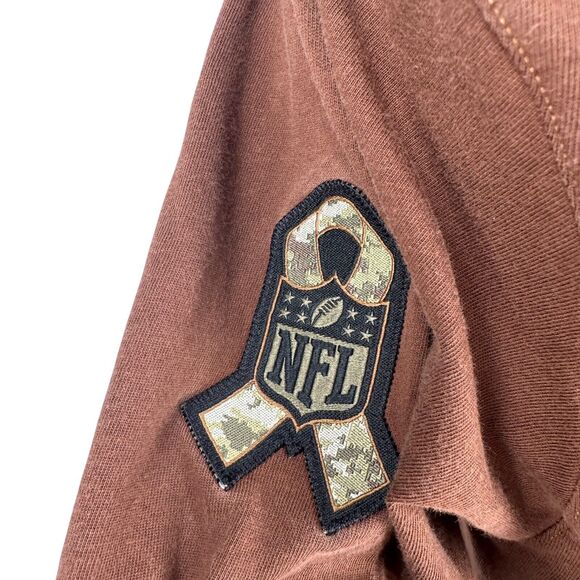 Nike Philadelphia Eagles Salute To Service T-Shirt Hoodie Men’s Small NFL Brown - Picture 4 of 9